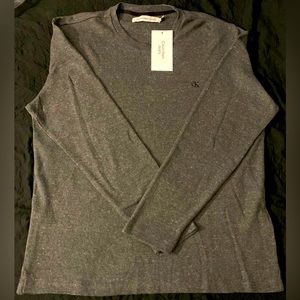 Calvin Klein Jeans thermal shirt size (Extra Large) gray with black logo